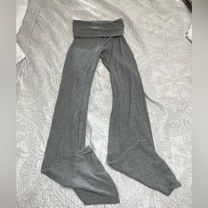 Skims fold over lounge yoga pants (grey-S)